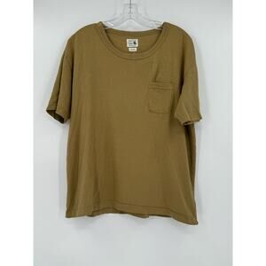 Contrary Dept Visvim Mens Taupe Crew Short Sleeve Tee Shirt Sz 3